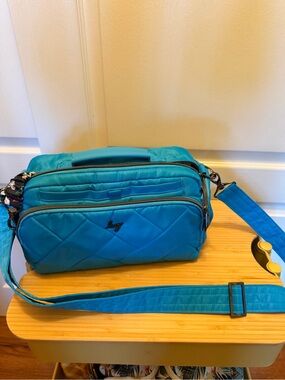 Lug Trolley Crossbody Bag in Sky Blue NWOT